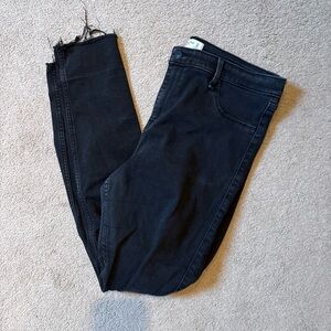 Abercrombie & Fitch Black Distressed High Rise Jean Leggings Skinny